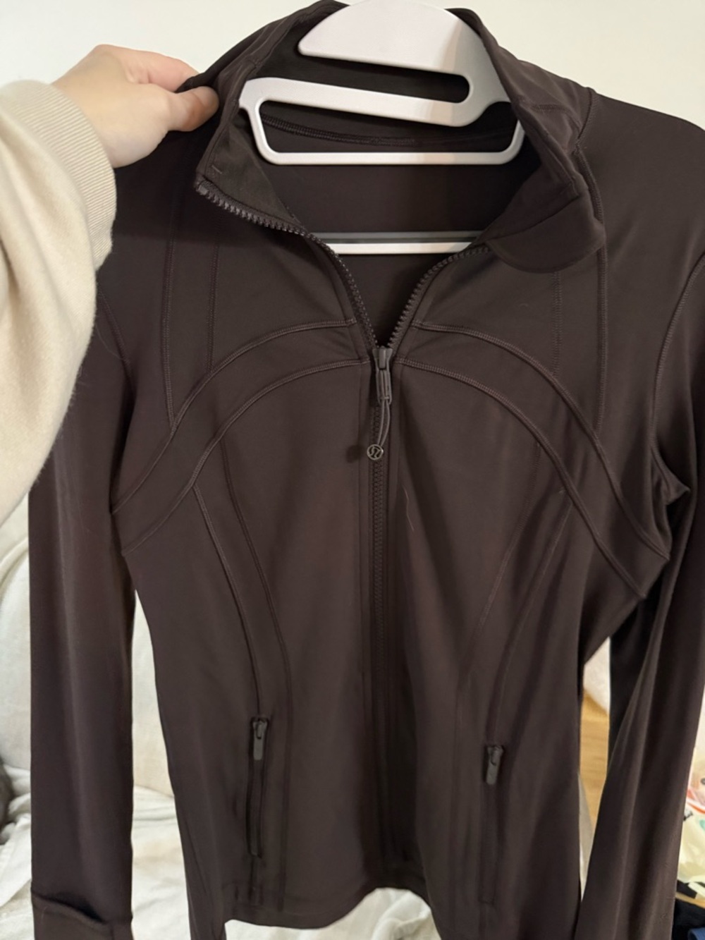 lululemon athletica Dark Brown Full-Zip Athletic Jacket
